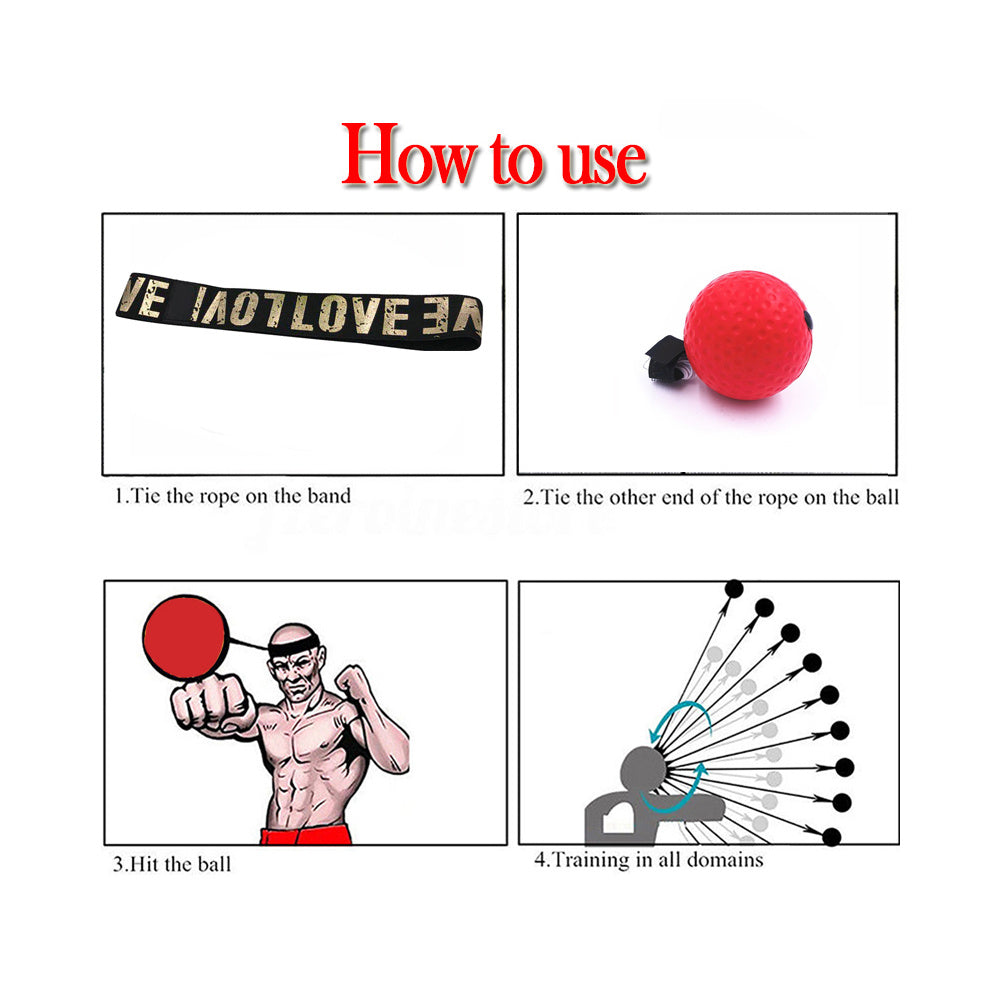 Boxing Reflex Ball Headband