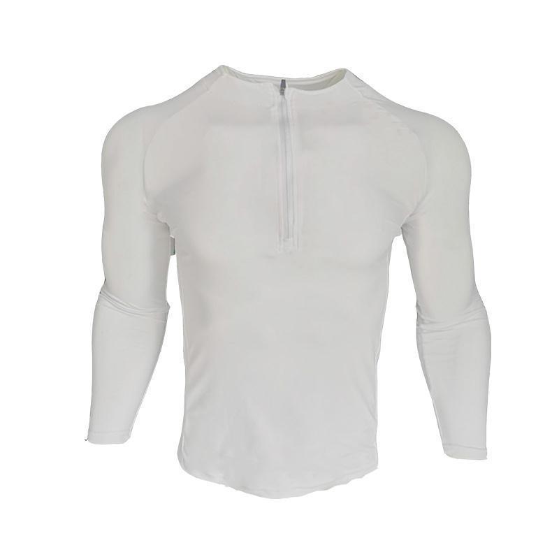 Zipper Neck Fitness Shirts